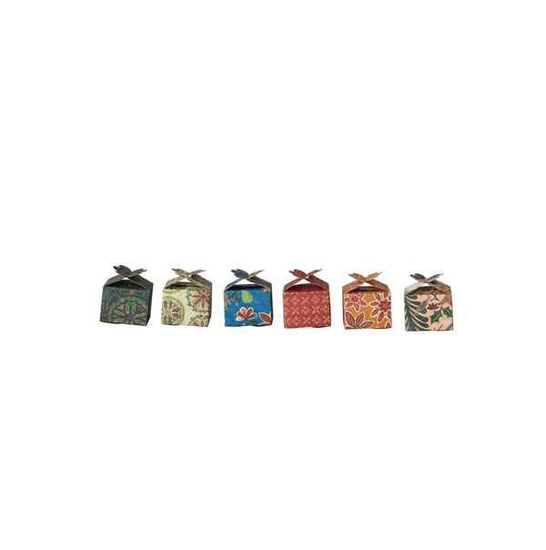 Interlocking Gift Box with Pattern / Set of 6 Styles