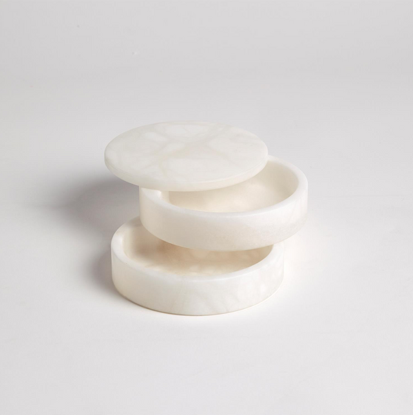 Alabaster Swivel Box