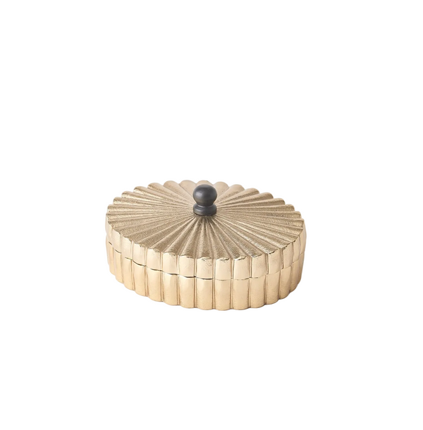 Gold Oval Box