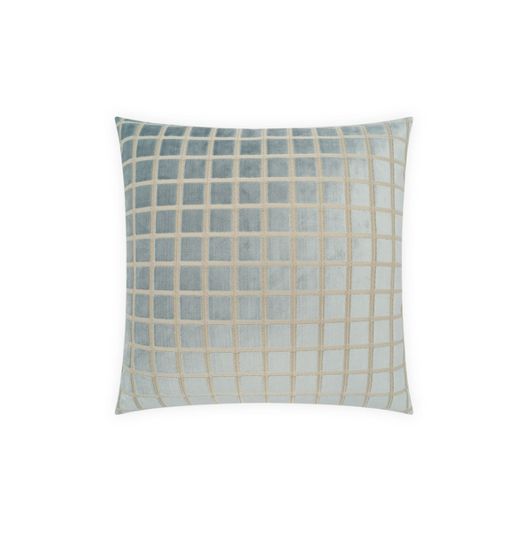 Spa Check Pillow - 24x24