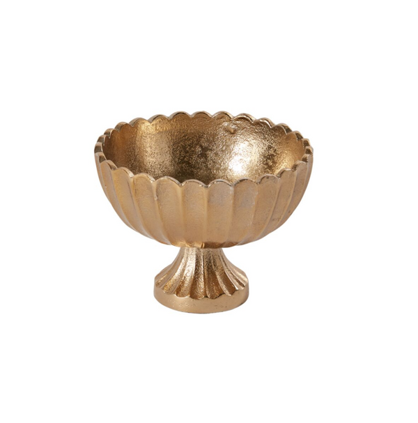 Gold Scalloped Bowl