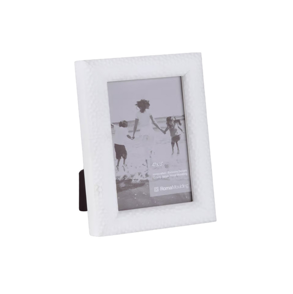 Vintage Hammered White Frame