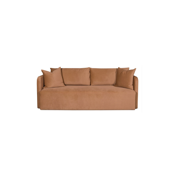 Rust Velvet Mid Sofa