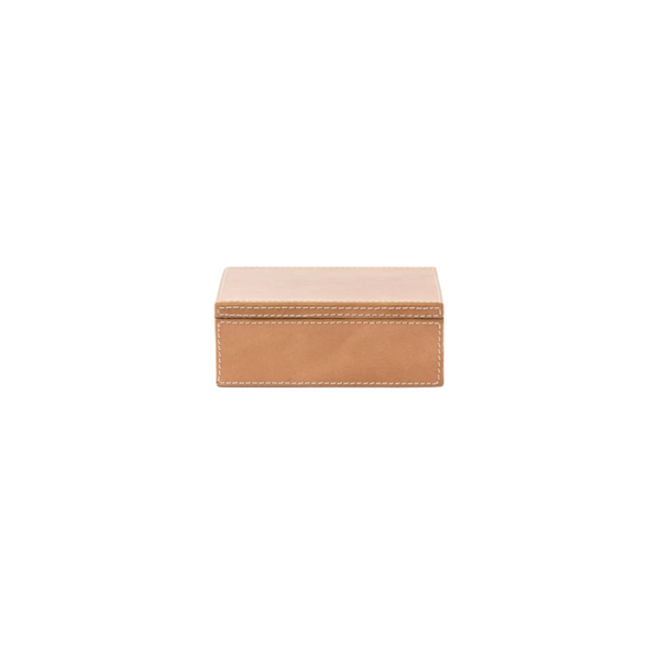 Aged Camel Leather Box