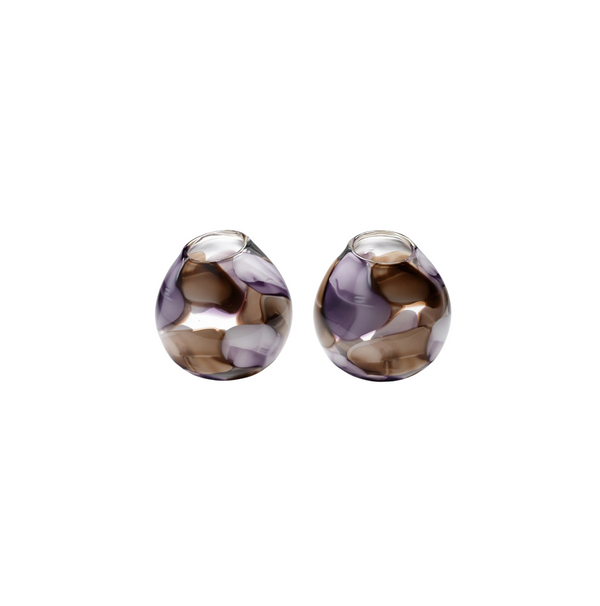 Purple Set of 2 Vases