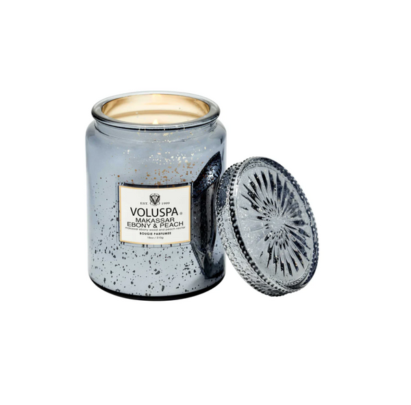 Makassar Ebony & Peach Candle