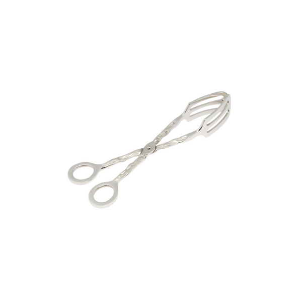 Hammered Silver Serving Tongs