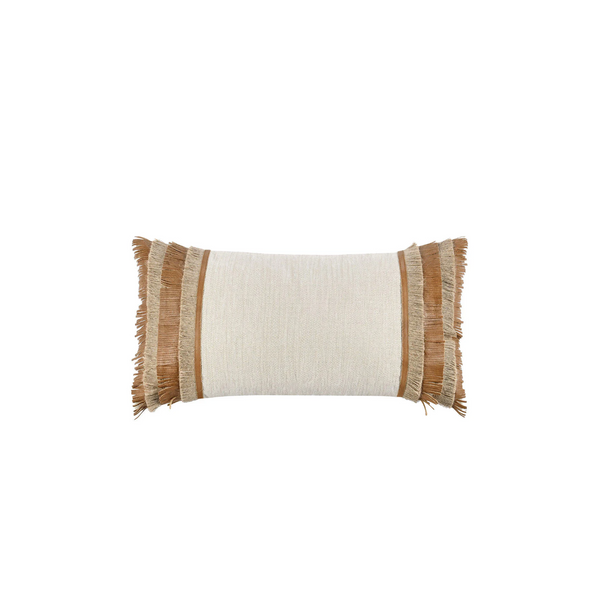 Leather Fringe Pillow