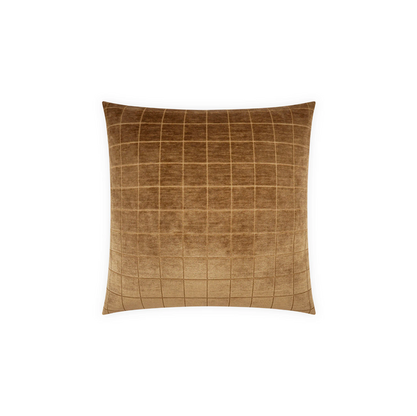 Cumin Check Pillow - 24x24