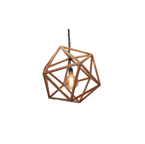 Wooden Polyhedron Chandelier