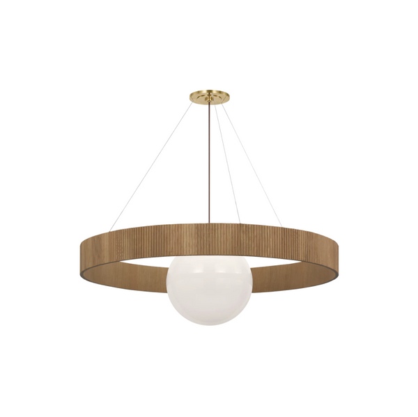 Arena 53" Ring and Globe Chandelier
