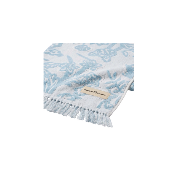 The Beach Towel / Hanalei Bay Blue Jacquard
