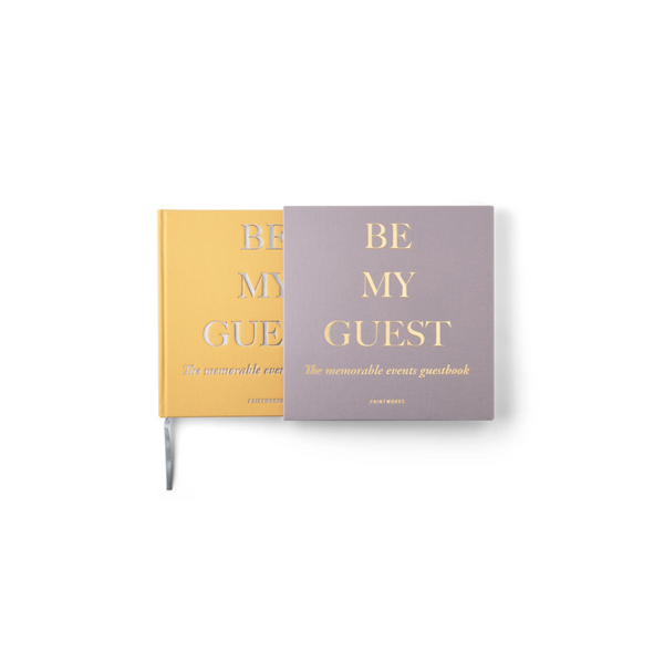 Guest Book - Beige / Yellow