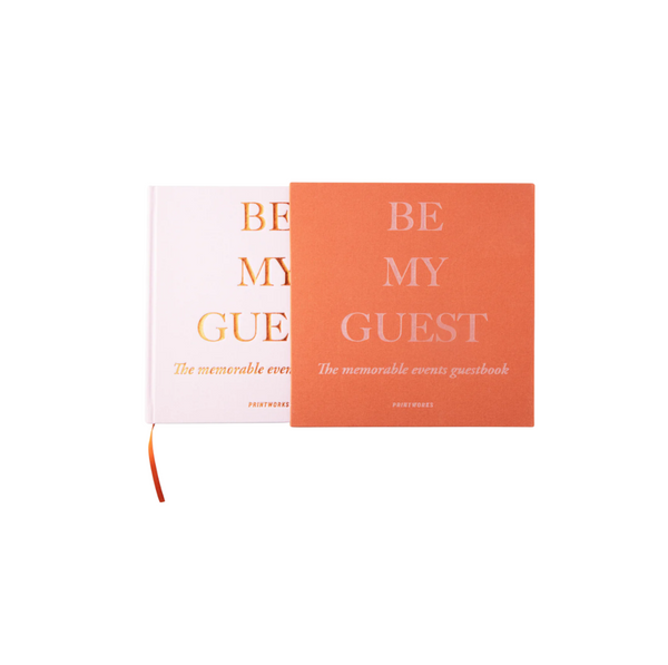 Guest Book - Rust / Pink