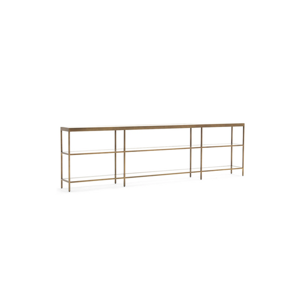 Vienna Low Bookcase Extra Large | Antique Brass