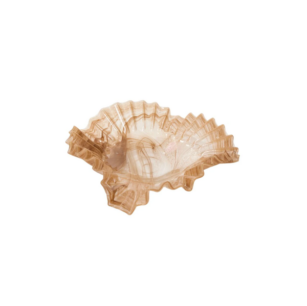 Pleated Glass Bowl