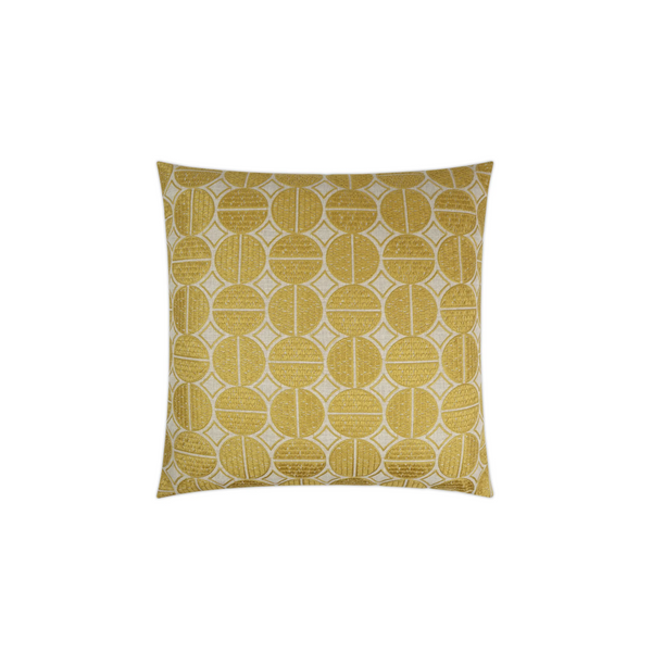 Gold Coin Medallion Pillow