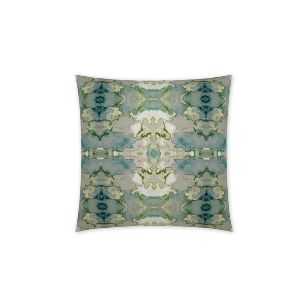 Teal Watercolor Pillow