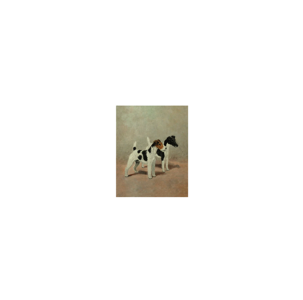 Two Fox Terriers Artist Board