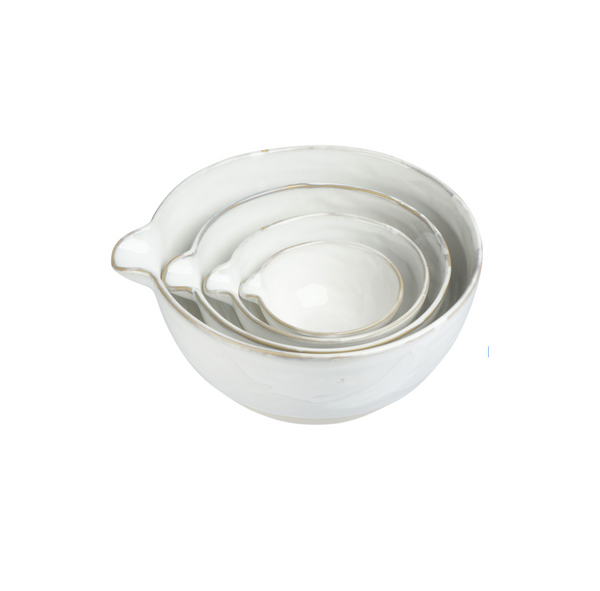 Glazed Stoneware Bowls - Set of 4