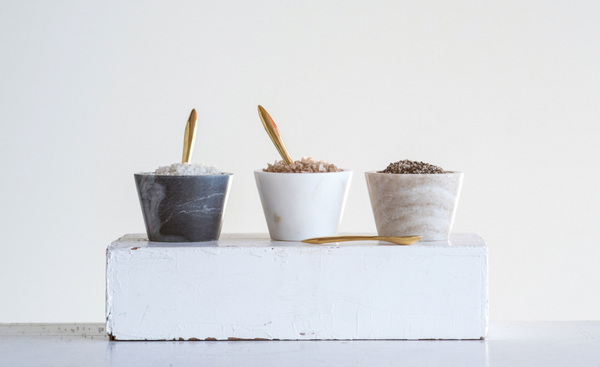 Marble Bowl with Spoon