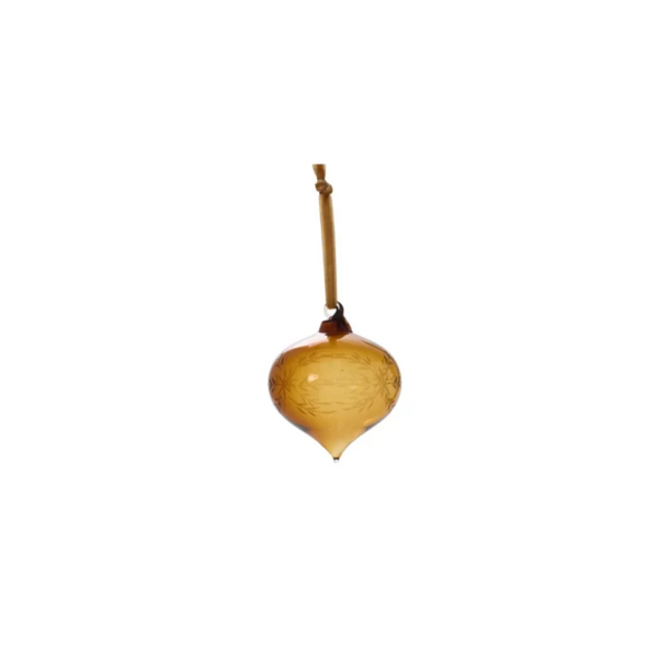 Etched Bauble Ornament