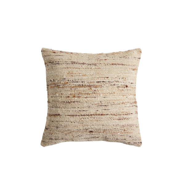 Woven Beige Pillow - 20x20