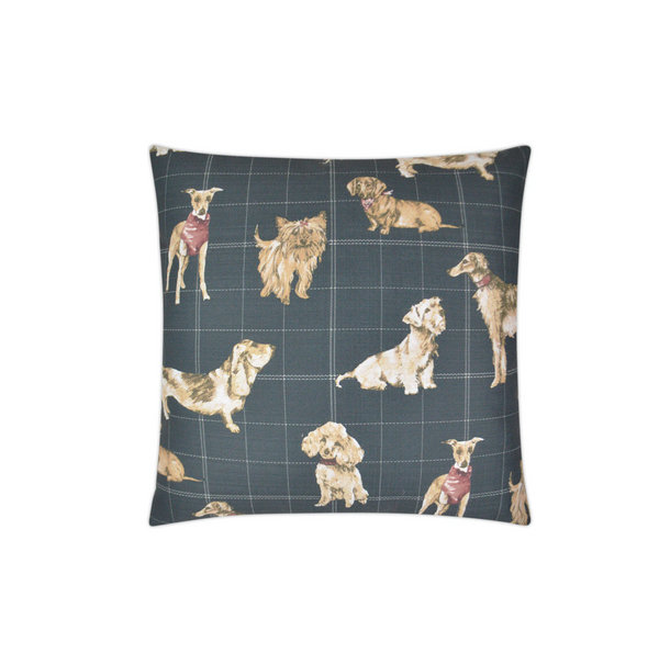 Plaid Puppy Pillow