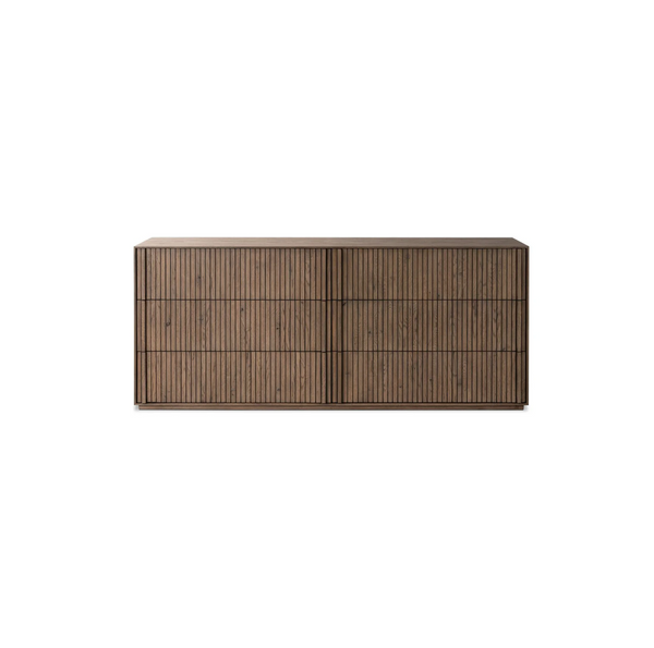 Oak 6 Drawer Dresser