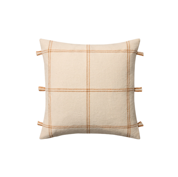 Lainey Natural / Amber  Pillow Cover