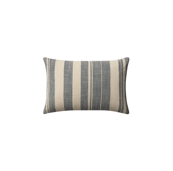 Mia Ivory / Denim Cover Only Pillow