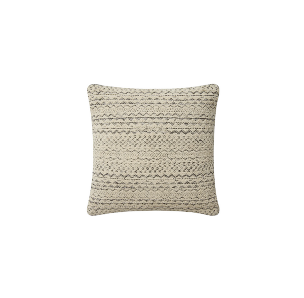 Gloaming Charcoal / Ivory Cover w/Down Pillow