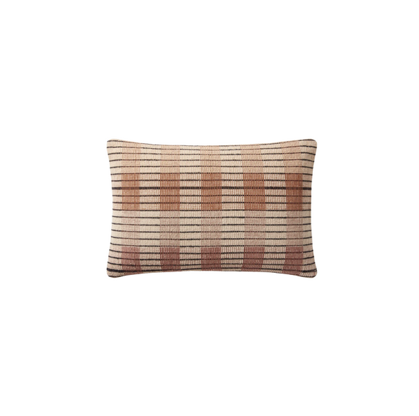 Ivory / Brown Pillow Cover Only