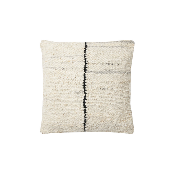 Ivory / Black Cover Only Pillow