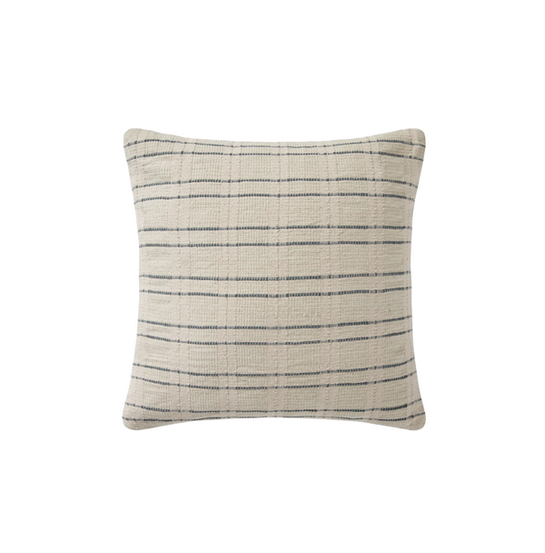 Cream / Blue Cover Only Pillow