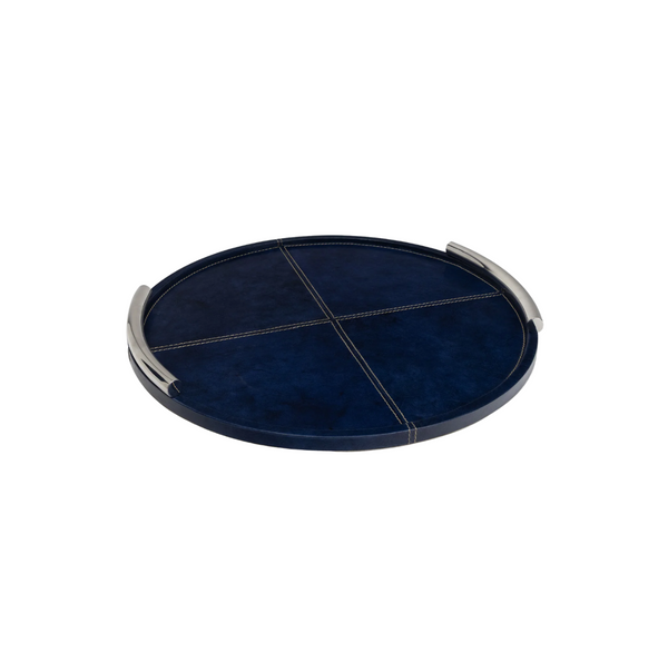 Hayes Leather Tray Round Small