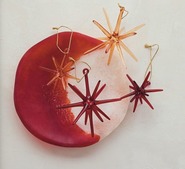 Handmade Glass Star Ornament