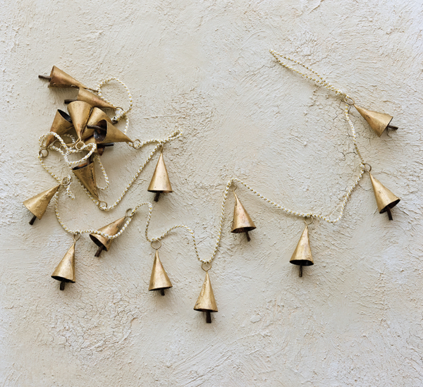 Gold Metal Bell Garland
