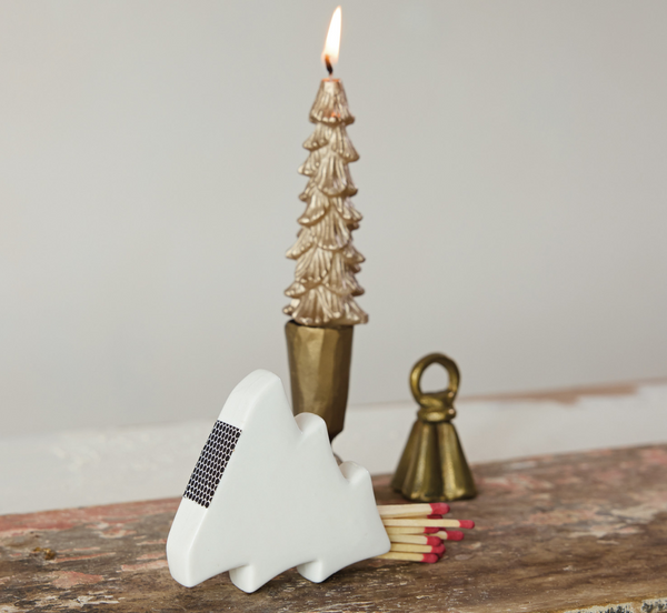 Stoneware Tree Match Holder