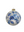 Blue Floral Ball Ornament
