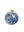 Blue Floral Ball Ornament