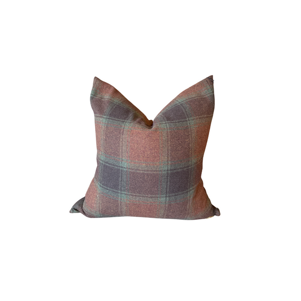 Vintage Tartan Pillow with Insert