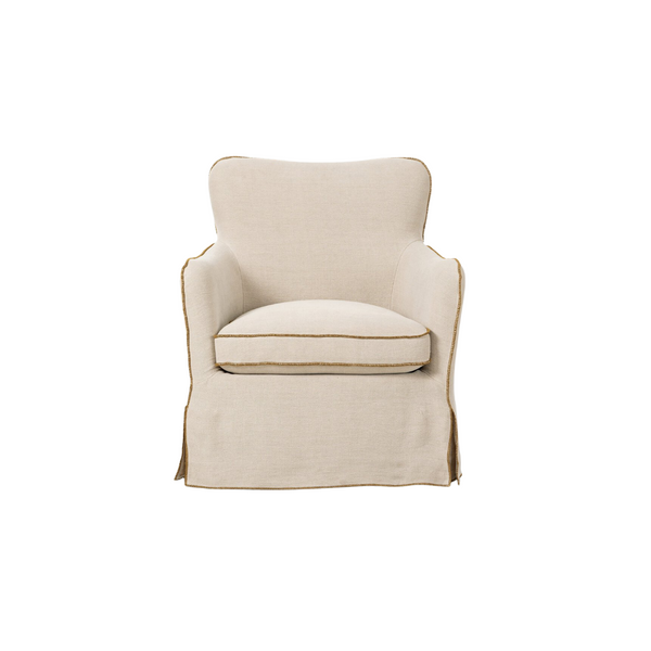 Devon Slipcover Swivel Chair