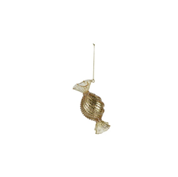 Mercury Glass Candy Ornament with Jewels