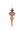 Two Tone Glass Finial Ornaments