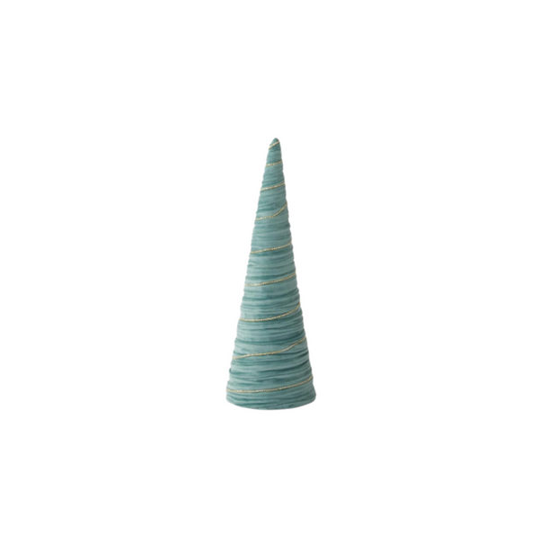Light Green Velvet Cone Tree