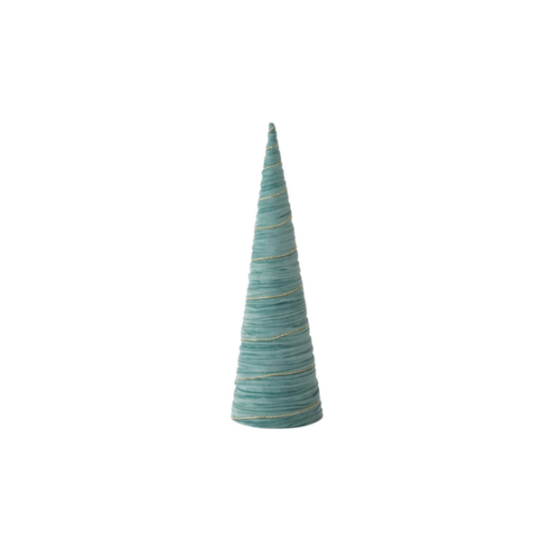 Light Green Velvet Cone Tree