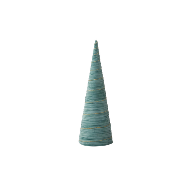 Light Green Velvet Cone Tree