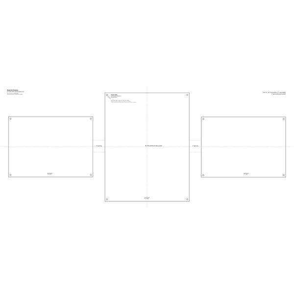 Double Panel "Triplo" Set of 3 Frames