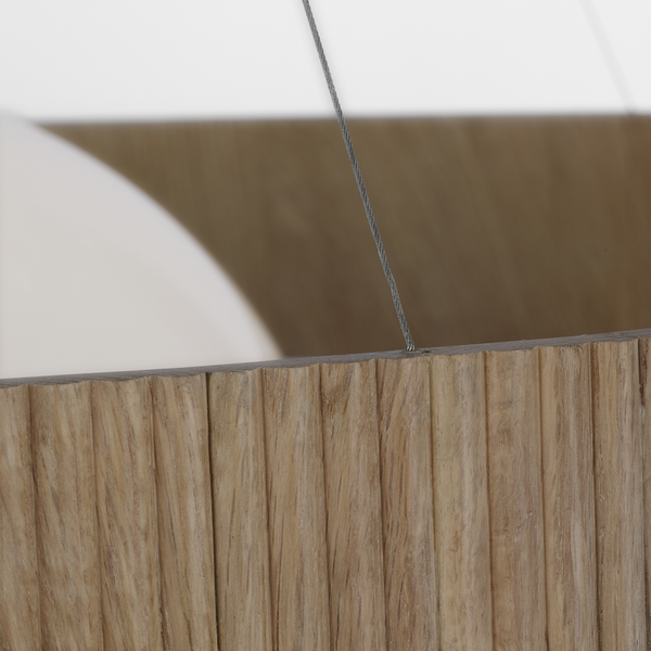Arena 53" Ring and Globe Chandelier